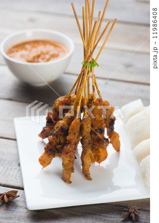 chicken satay popular asian dish 11986408