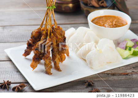 chicken satay popular asian dish chicken satay popular asian dish 11986423