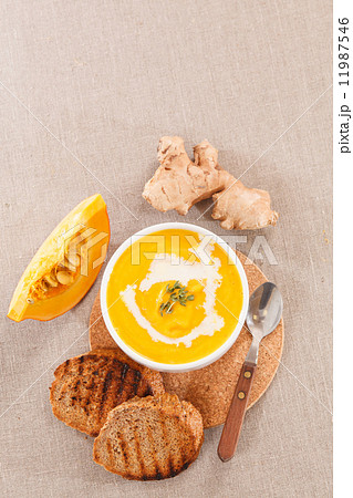 pumpkin cream soup pumpkin cream soup 11987546