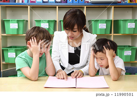 悩む生徒と先生 11990501