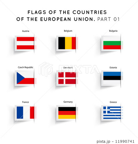 Flags of EU countries 11990741