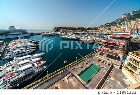 Panoramic view of port in Monaco Panoramic view of port in Monaco 11991222