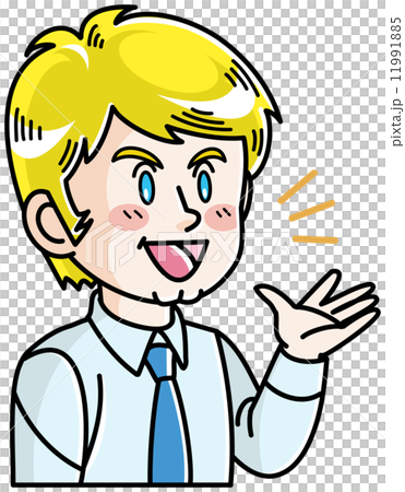 一个外国人-插图素材 [11991885] - pixta图库