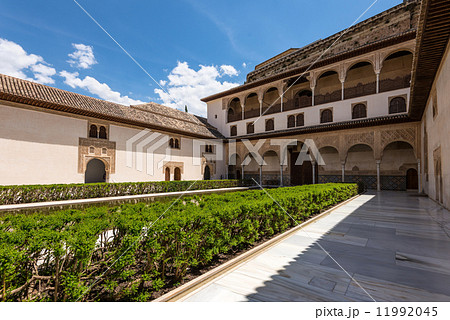 Yard in Nasrid Palace, Granada, Spain Yard in Nasrid Palace, Granada, Spain 11992045