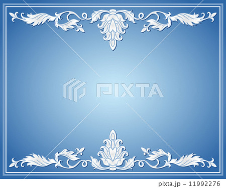 Vintage ornament frame 11992276