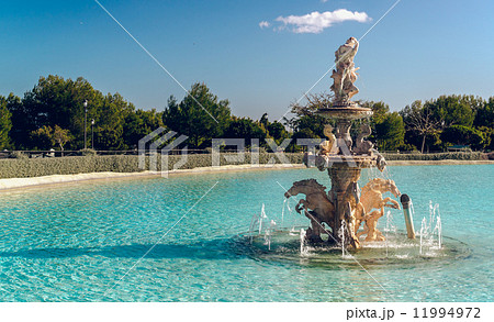 View of Neptune Fountain in Baroque style. View of Neptune Fountain in Baroque style. 11994972