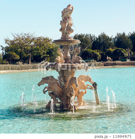 View of Neptune Fountain in Baroque style 11994975