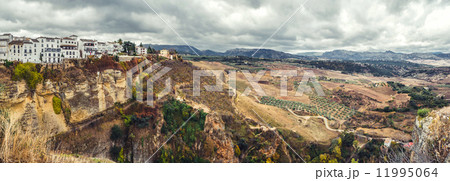 Panoramic view of old city of Ronda and surrounding countryside. Panoramic view of old city of Ronda and surrounding countryside. 11995064