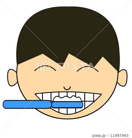歯磨きのイラストのイラスト素材