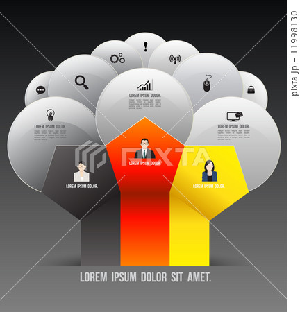 Circle group template can use for business concept. 11998130