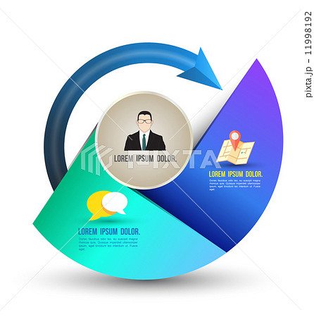 Circle group template can use for business concept. 11998192