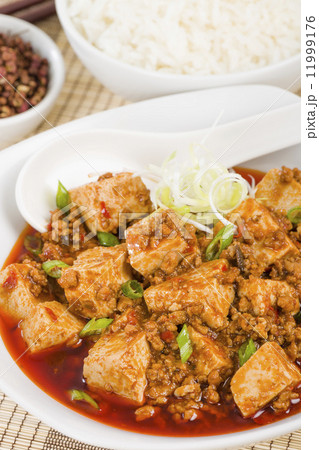Mapo Tofu - Tofu and minced pork cooked with chili bean paste, fermented black beans and chili oil. 11999176
