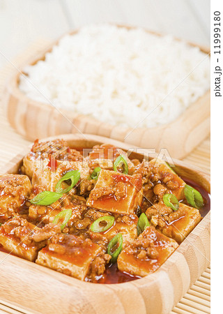 Mapo Tofu - Tofu and minced pork cooked with chili bean paste, fermented black beans and chili oil. 11999180