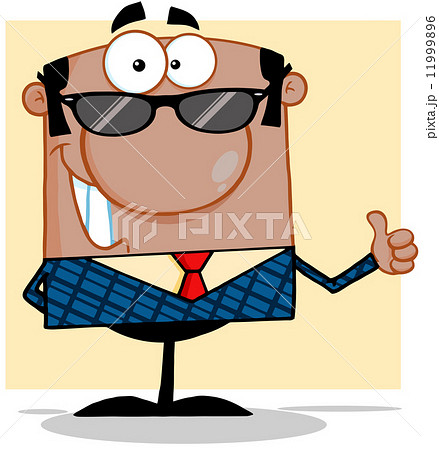 African American Business Man With Sunglasses Showing Thumbs Up 11999896