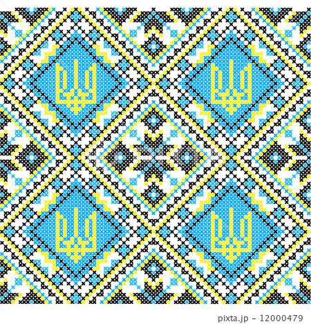 Embroidery. Ukrainian national ornament 12000479
