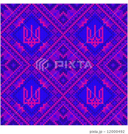 Embroidery. Ukrainian national ornament Embroidery. Ukrainian national ornament 12000492