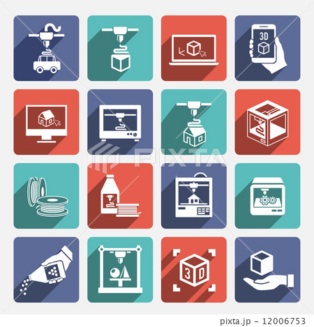 Printer 3d Icons Printer 3d Icons 12006753
