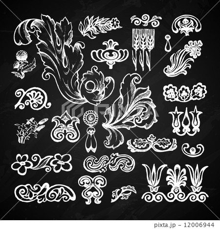 Floral chalkboard set Floral chalkboard set 12006944