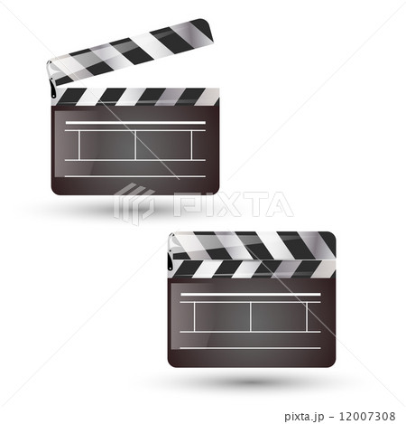 Clapper board isolated Clapper board isolated 12007308
