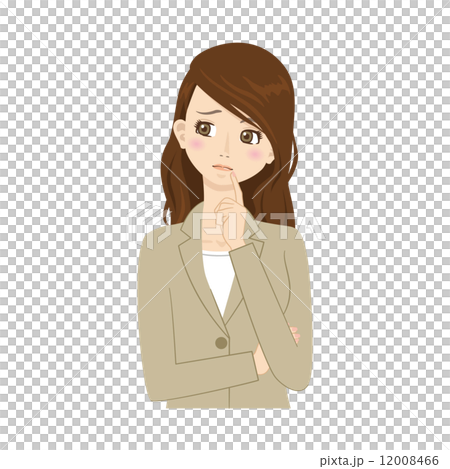 悩む 悩み事 考える 女性 Olのイラスト素材 悩む 悩み事 考える 女性 Olのイラスト素材