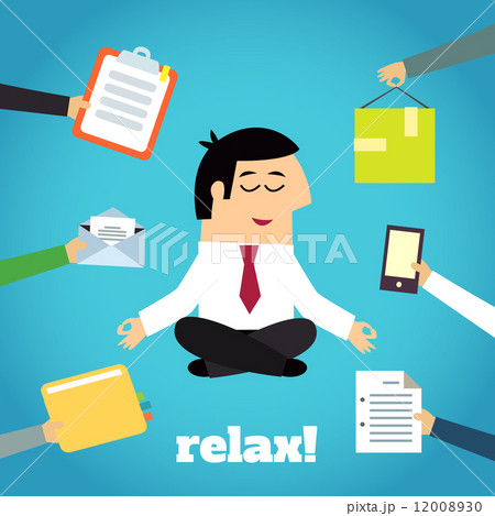 Businessman Yoga Relaxing Businessman Yoga Relaxing 12008930