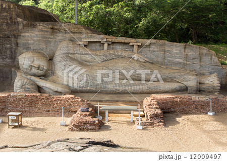 Gal Vihara, Reclining Buddha statue Gal Vihara, Reclining Buddha statue 12009497