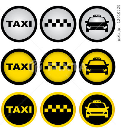 set of taxi signs set of taxi signs 12010529