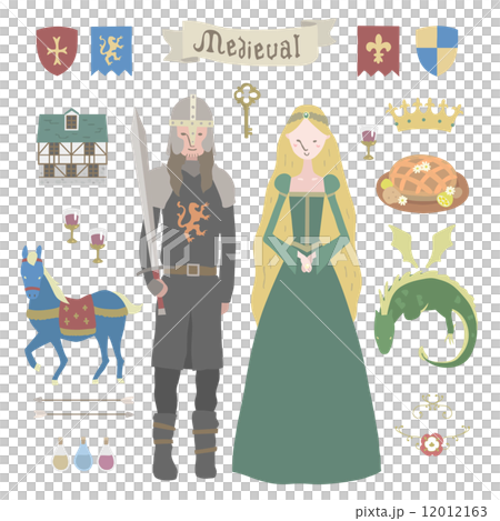 中世紀矢量插圖集 12012163