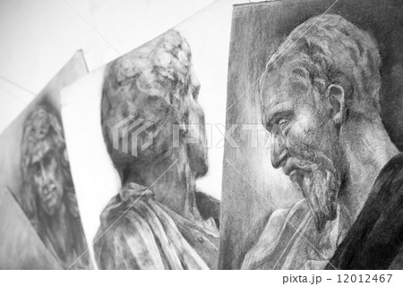 石膏デッサン　 12012467