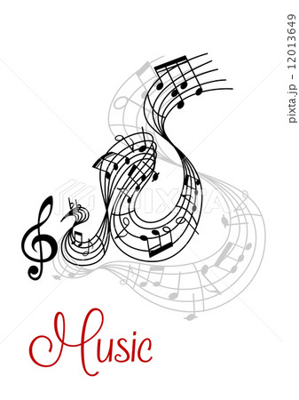 Abstract musical waves composition design Abstract musical waves composition design 12013649