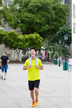Man Jogging Man Jogging 12015087