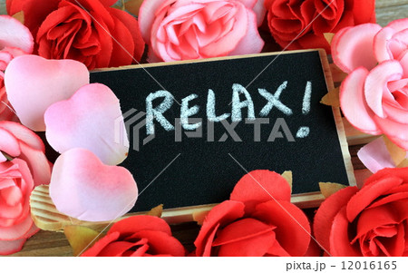 sign showing the message of relax 12016165