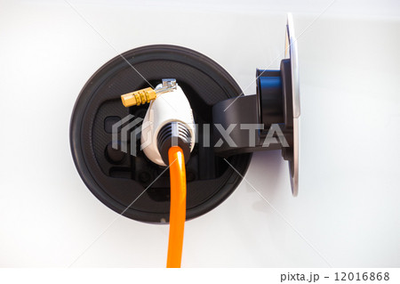 Electric Car in Charging Station. Electric Car in Charging Station. 12016868