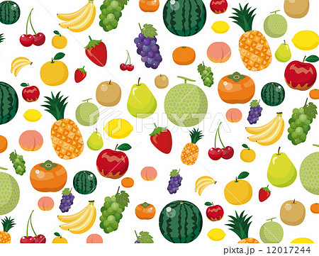 果物 背景 フルーツのイラスト素材