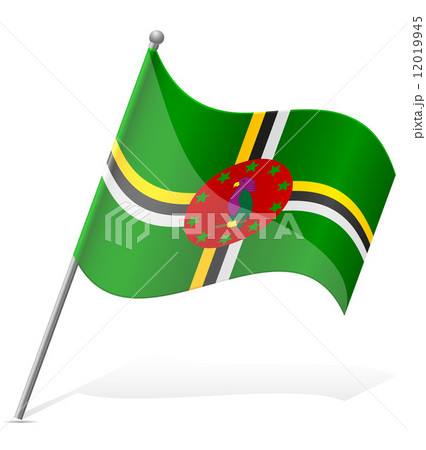 flag of Dominica vector illustration 12019945