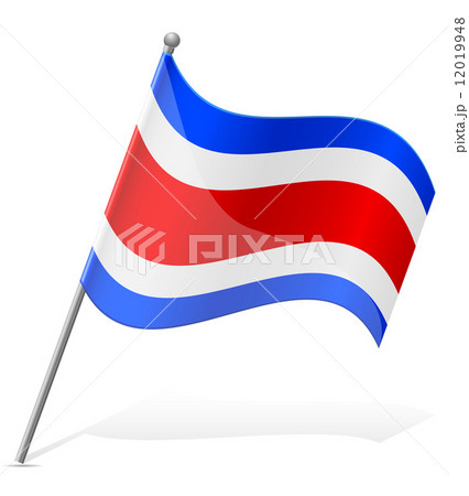 flag of Costa Rica vector illustration 12019948