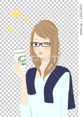 Cafe time smile female glasses 12021491