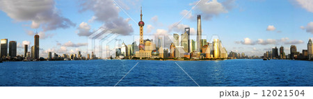 Shanghai skyline. Shanghai skyline. 12021504