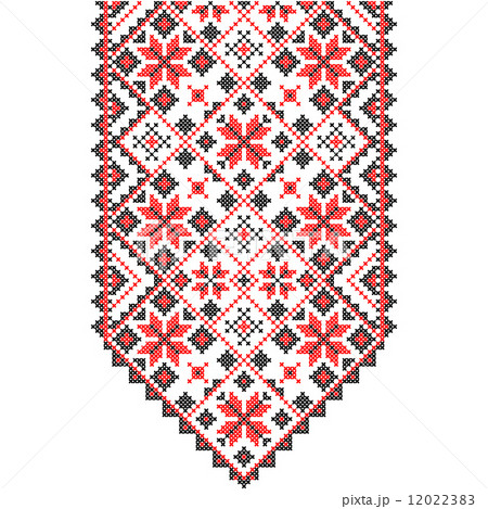 Embroidery. Ukrainian national ornament  12022383