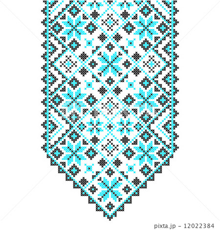 Embroidery. Ukrainian national ornament  12022384