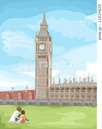 Big Ben Sketchのイラスト素材 1249