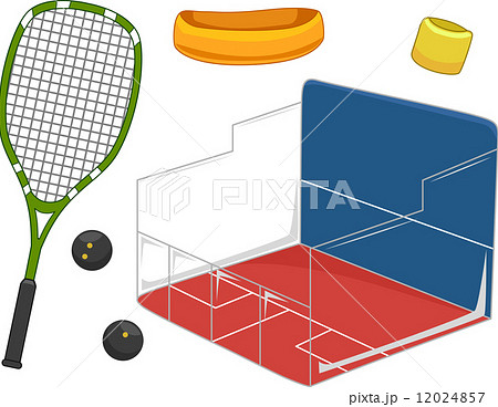 Squash Equipment - Stock Illustration [12024857] - PIXTA