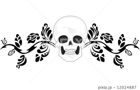 Skull Tattoo Stencil 12024887