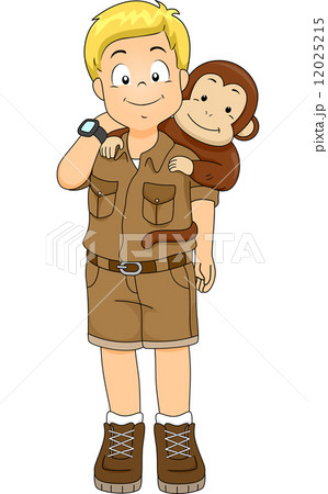 Safari Boy with Monkey 12025215