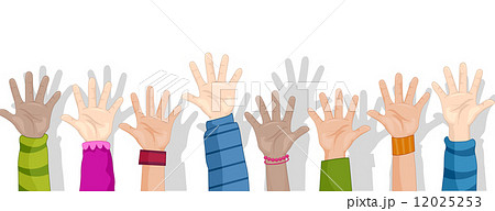 Hands Up Background 12025253