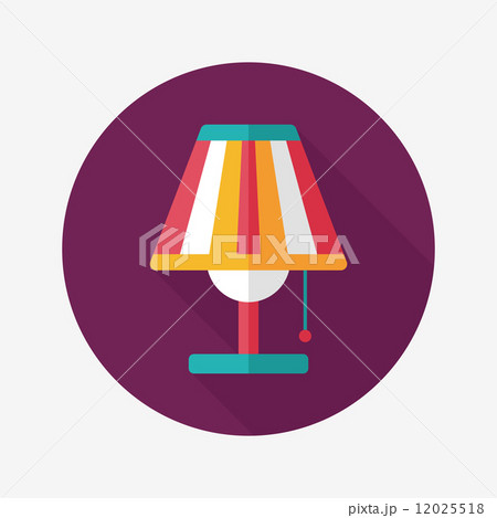 Table lamp flat icon with long shadow,eps10 Table lamp flat icon with long shadow,eps10 12025518