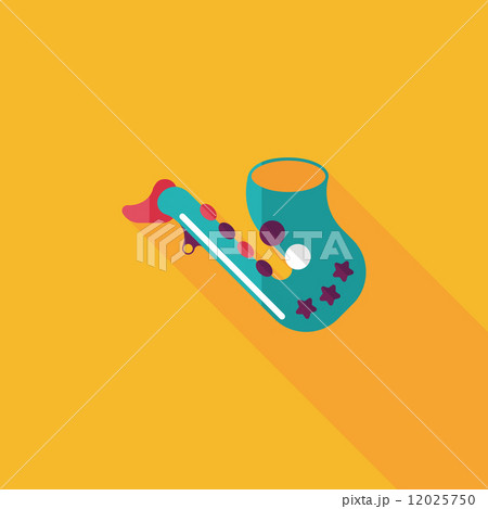 saxophone flat icon with long shadow,eps10 saxophone flat icon with long shadow,eps10 12025750