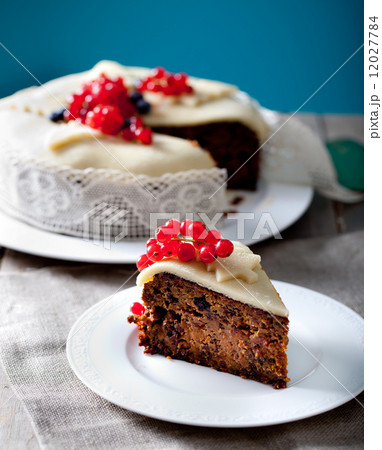 Traditional Christmas Fruit Cake pudding 12027784
