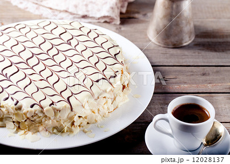 Traditional Hungarian Esterhazy cake Traditional Hungarian Esterhazy cake 12028137