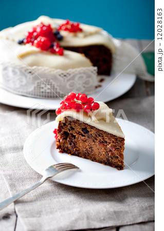Traditional Christmas Fruit Cake pudding 12028163